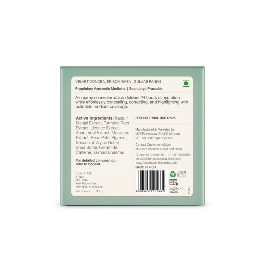 Forest Essentials Som Rasa Velvet Concealer Gulaab Pankh - Drmedicart