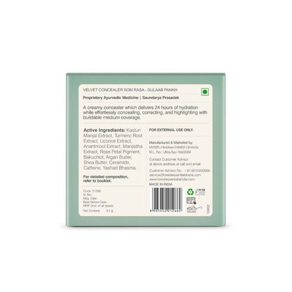 Forest Essentials Som Rasa Velvet Concealer Gulaab Pankh - Drmedicart
