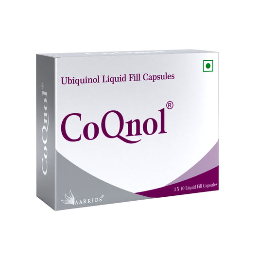 Buy Aarkios CoQnol Ubiquinol 100 mg Capsules from DrMediCart, Ship from India to USA