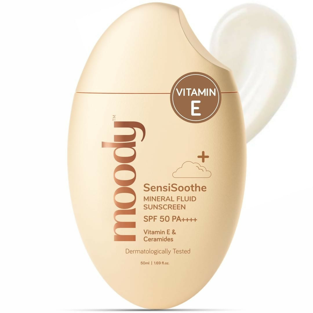 Moody SensiSoothe Mineral Brightening Sunscreen Serum with Ceramides & Rice