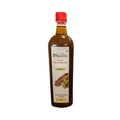 Buy Farm Naturelle Organic Wood Pressed Black Mustard Oil from DrMediCart, Ship from India to USA