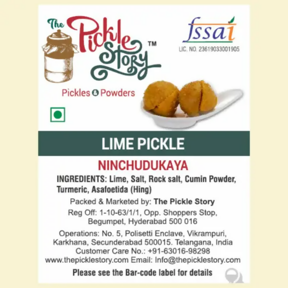 The Pickle Story Ninchudkaya – Stuffed Full Lime Pickle