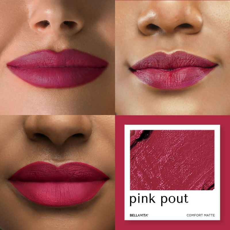 Bella Vita Organic Comfort Matte Bullet Lipstick - Pink Pout