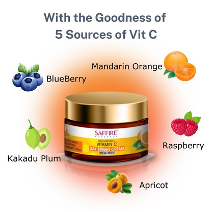 Saffire Naturals Hyaluronic + Vitamin C Day Bright Cream