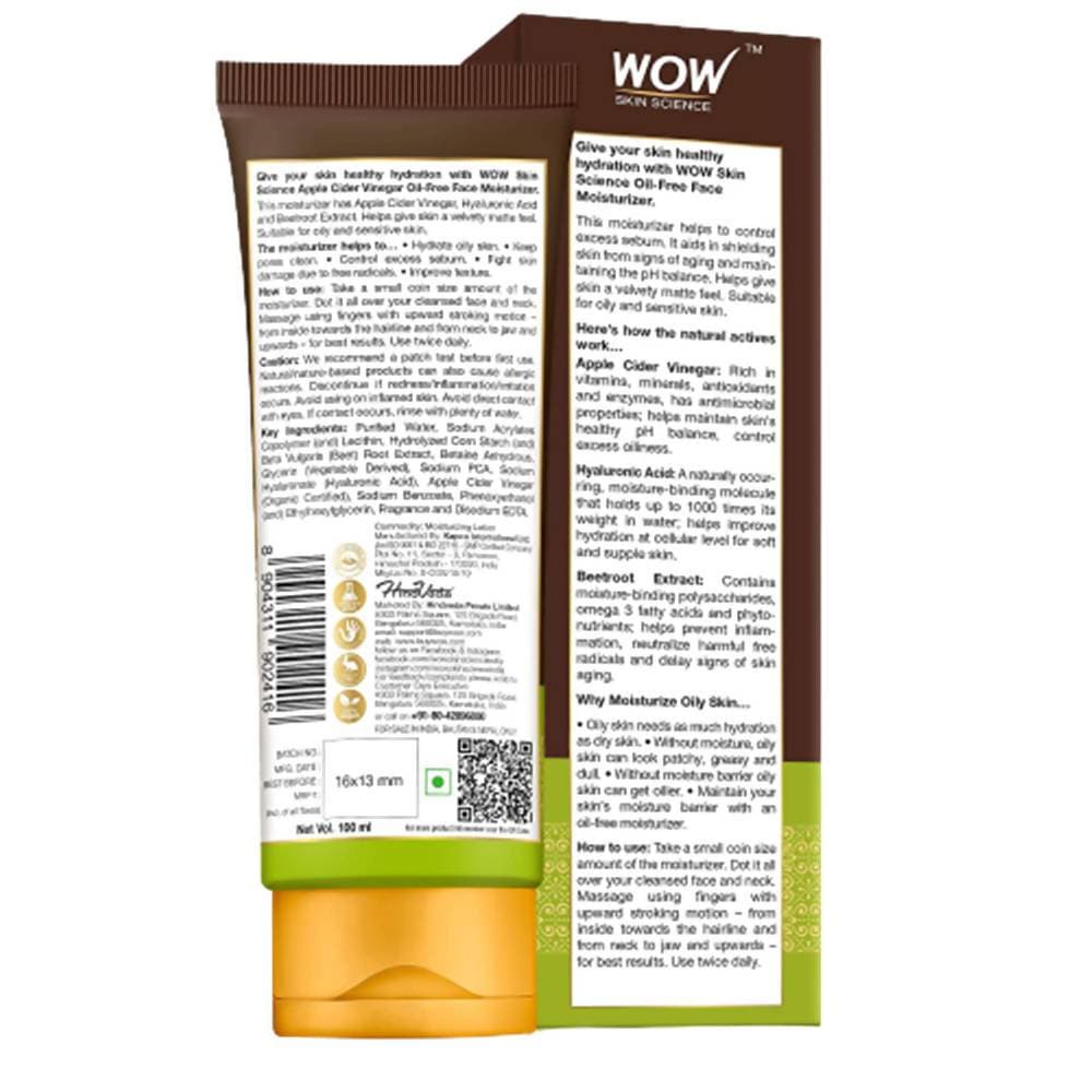 Buy Wow Skin Science Apple Cider Vinegar Oil Free Face Moisturizer from DrMediCart, Ship from India to USA
