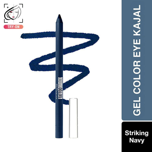 Buy Maybelline New York Tattoo Gel Kajal Color Pencil - Striking Navy Blue from DrMediCart, Ship from India to USA