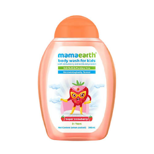 Buy Mamaearth Super Strawberry Body Wash for Kids with Strawberry & Oat Protein from DrMediCart, Ship from India to USA