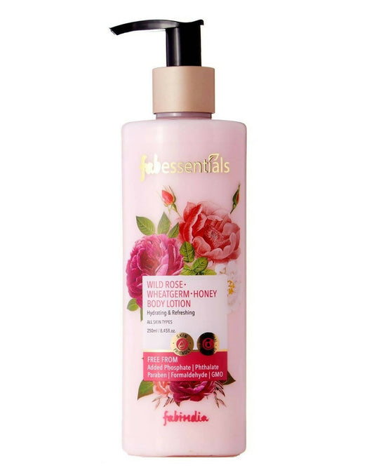fabessentials wild rose wheatgerm honey body lotion buy in usa