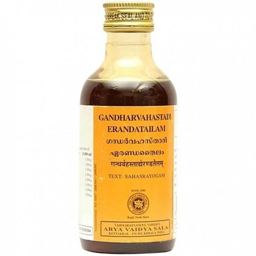 Buy Kottakkal Arya Vaidyasala Gandharvahasthadi Eranada Tailam  -  Ayurvedic Oil for Digestion & cleanse  from DrMediCart, Ship from India to USA