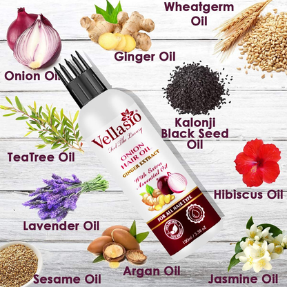 Vellasio Essence Onion Ginger Hair Oil For Hair