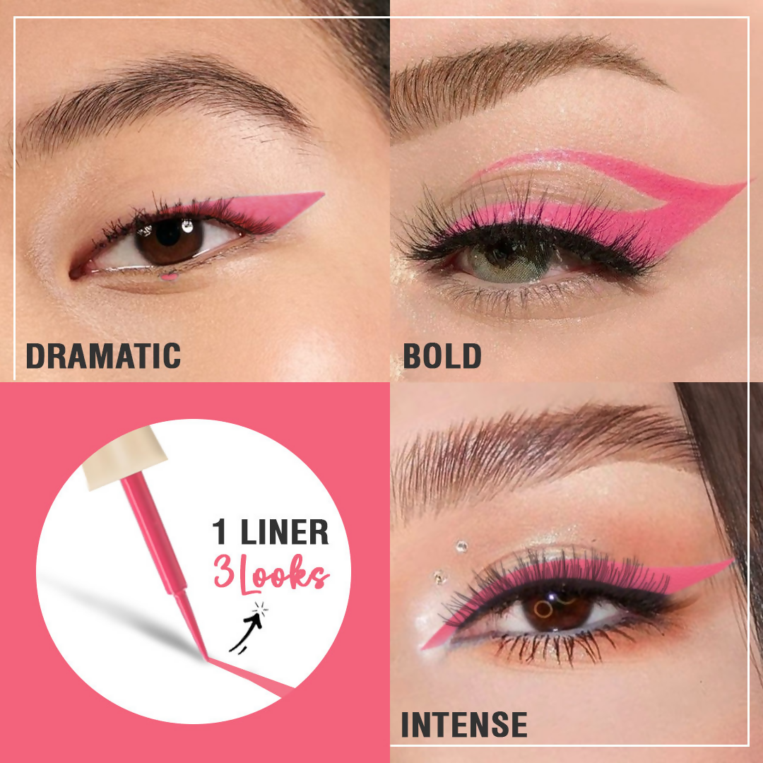 Glamveda Super Matte Liquid Intense Eyeliner - Pink