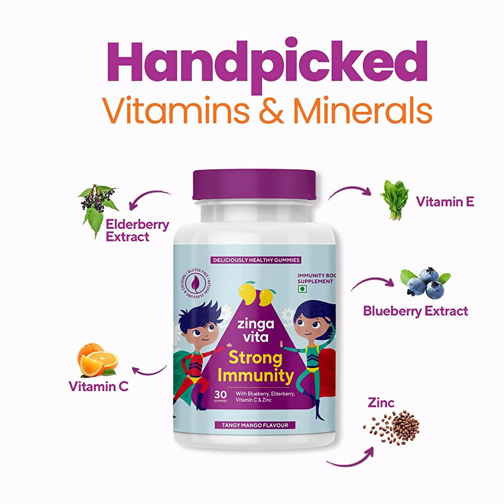 Zingavita Strong Immunity Gummies (Tangy Mango Flavor) - Drmedicart