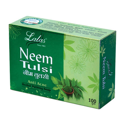 Buy Lalas Neem Tulsi Anti Acne Herbal Bathing Soap from DrMediCart, Ship from India to USA