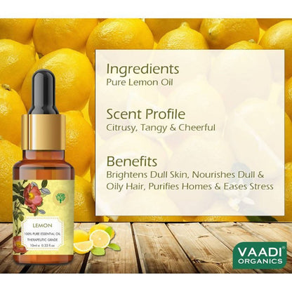 Vaadi Herbals Lemon Oil Therapeutic Grade - Drmedicart