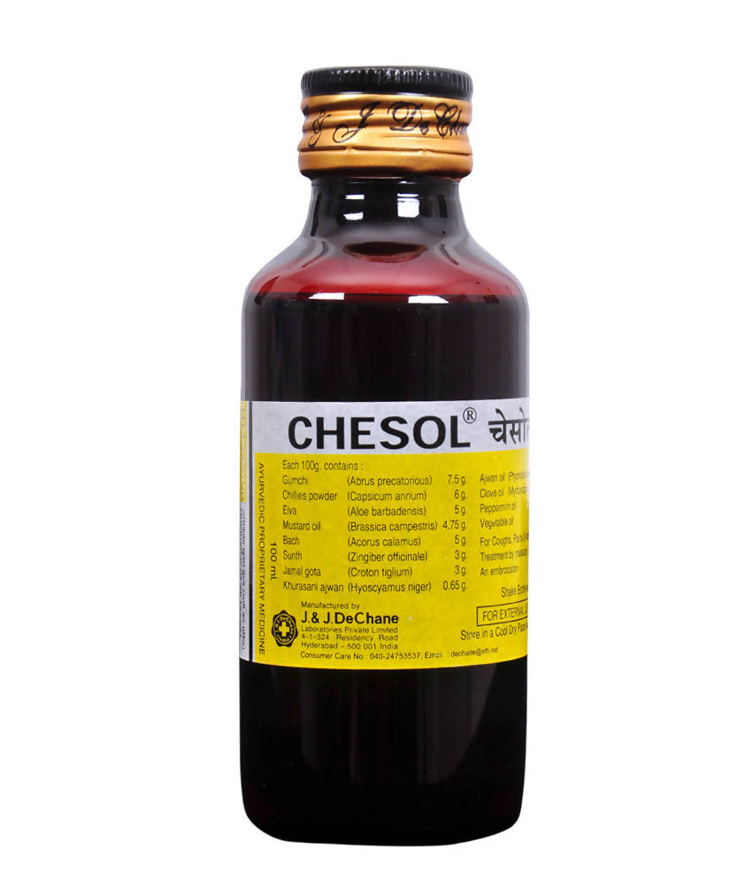 Buy J & J Dechane Ayurvedic Chesol Oil from DrMediCart, Ship from India to USA