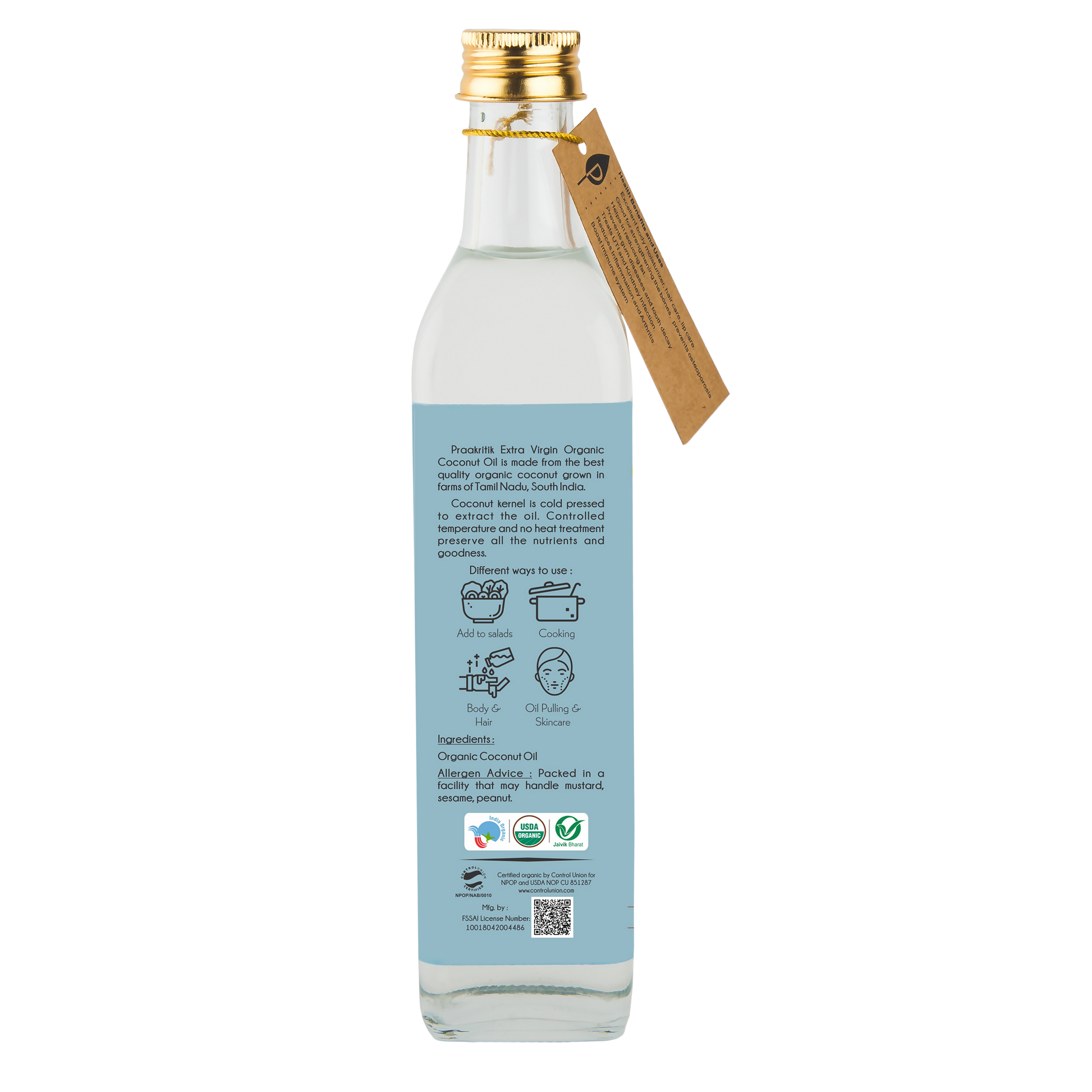 Praakritik Organic Extra Virgin Coconut Oil
