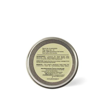 Ghar Soaps Organic Deodorant For Women And Men (Strawberry)