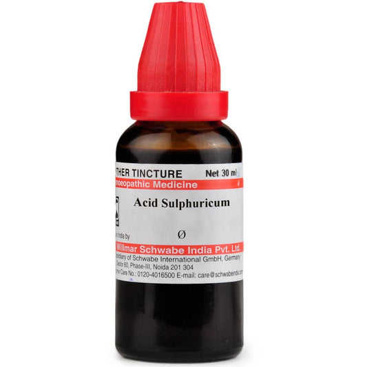 Buy Dr. Willmar Schwabe India Acid Sulphuricum Mother Tincture Q from DrMediCart, Ship from India to USA