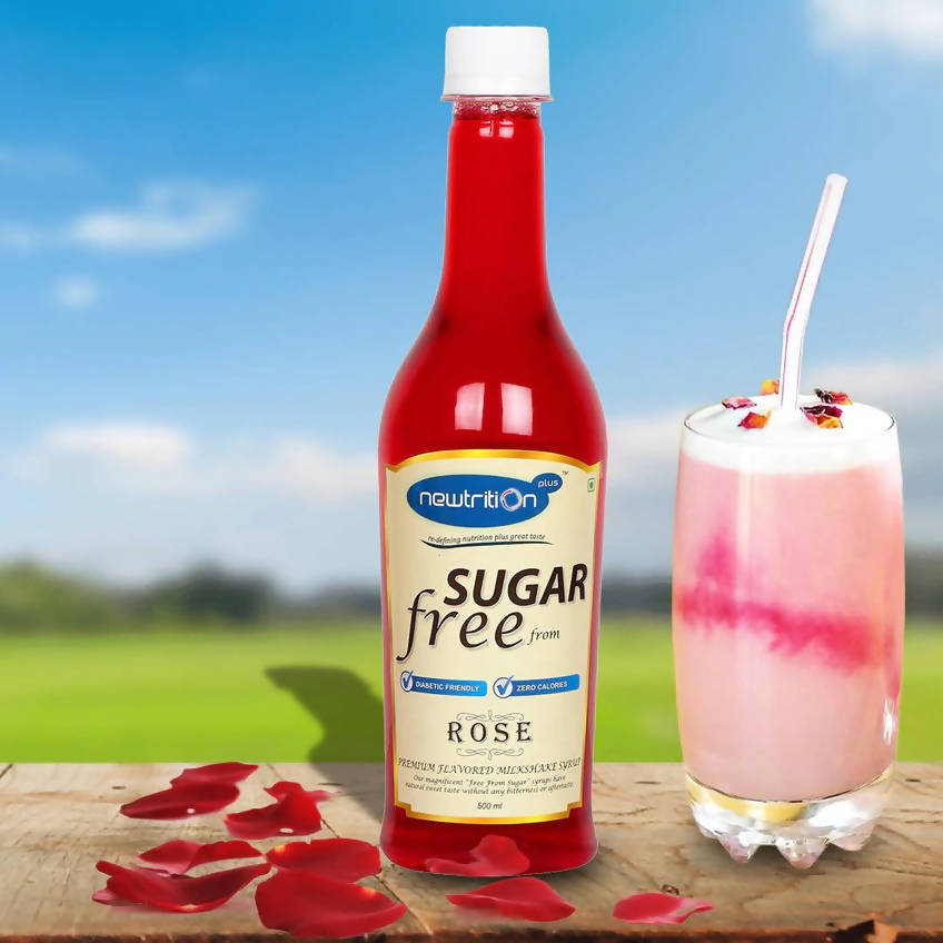 Newtrition Plus Sugar Free Rose Syrup