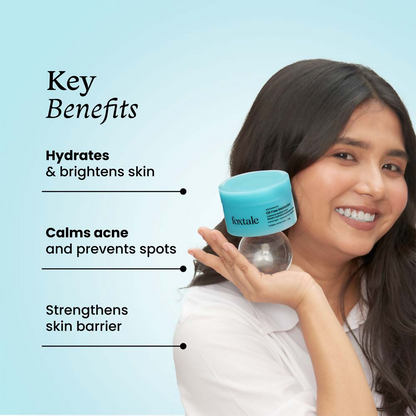Foxtale Aquamarine Oil Free Hydrating Moisturiser With Hyaluronic Acid For Normal To Oily Skin