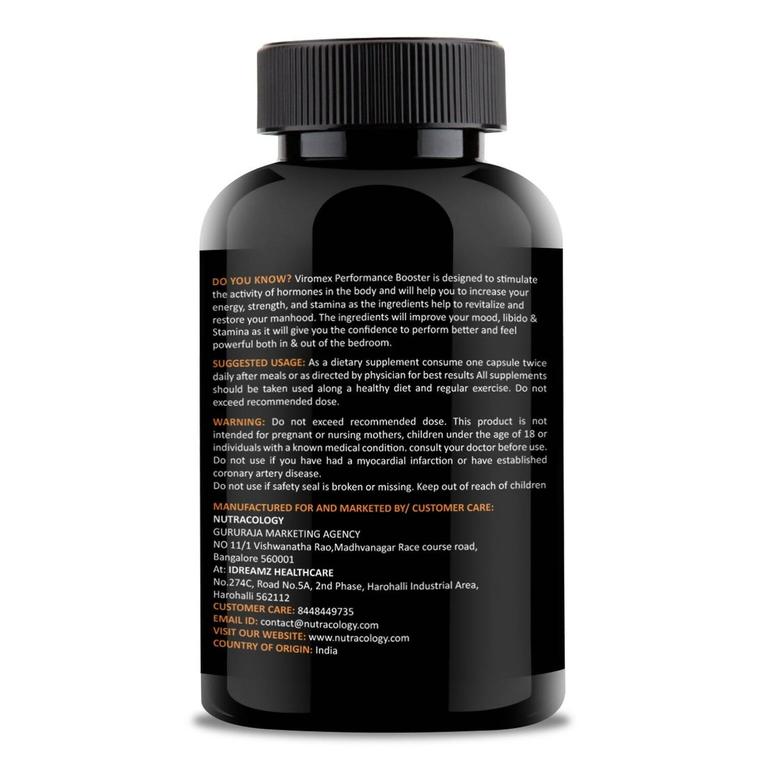 Nutracology Viromex Capsules For Strength, Stamina & Energy