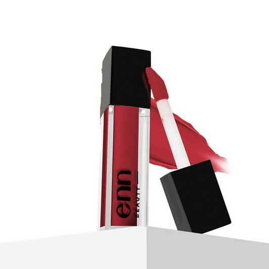 Enn Long-Lasting Liquid Lipstick With Ghee - Full Coverage & Transferproof - Sangria Red