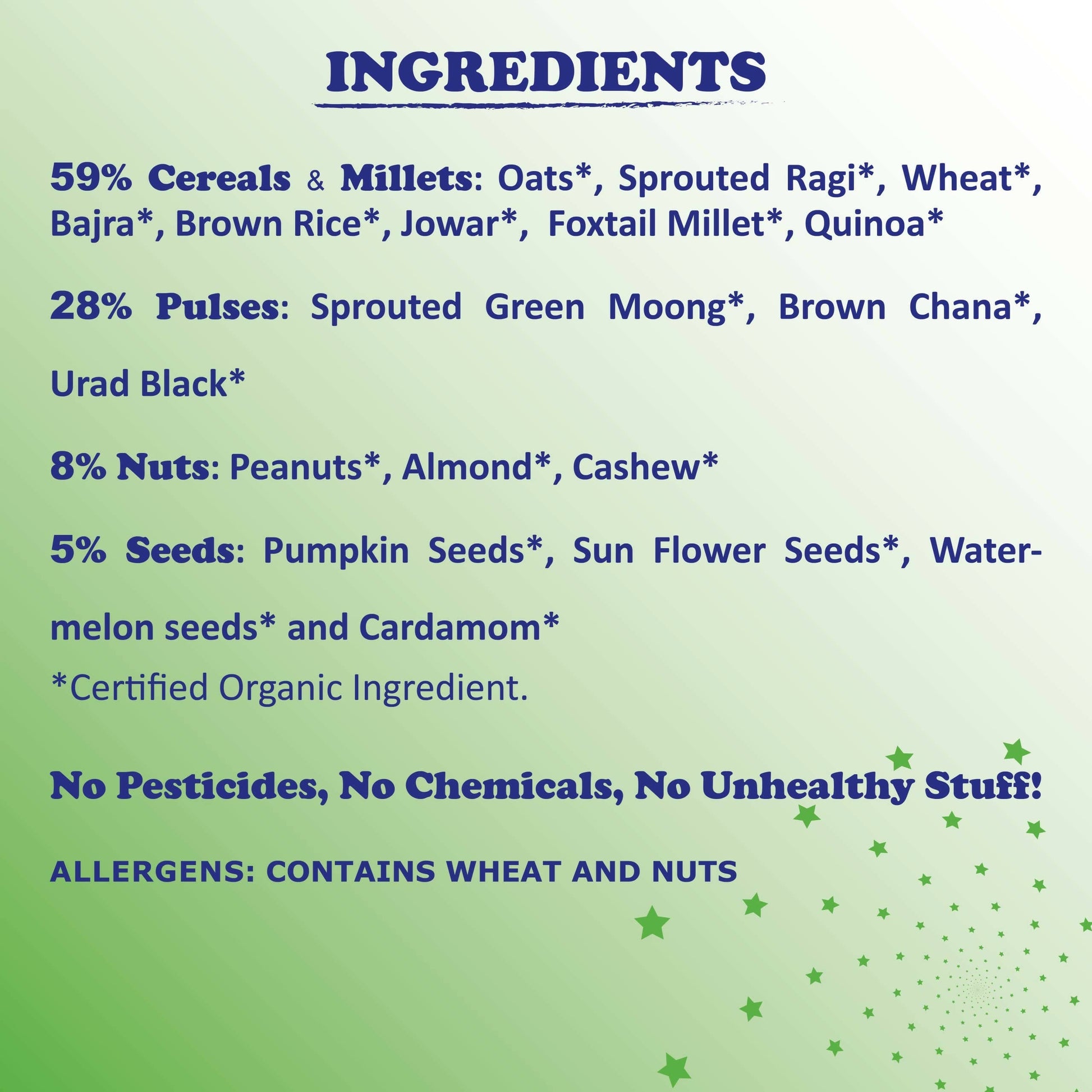 TummyFriendly Foods Organic Health Mix Pack for Kids and Adults No Pesticides, No GMO - Drmedicart