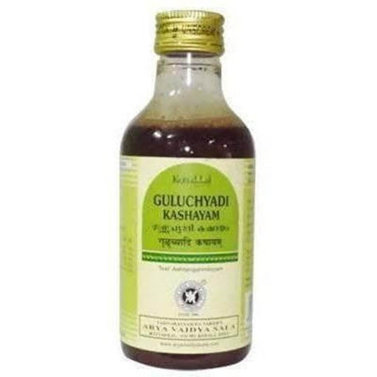 Buy Kottakkal Arya Vaidyasala Guluchyadi Kashayam  -  Ayurvedic cleanse  & Cooling Tonic from DrMediCart, Ship from India to USA