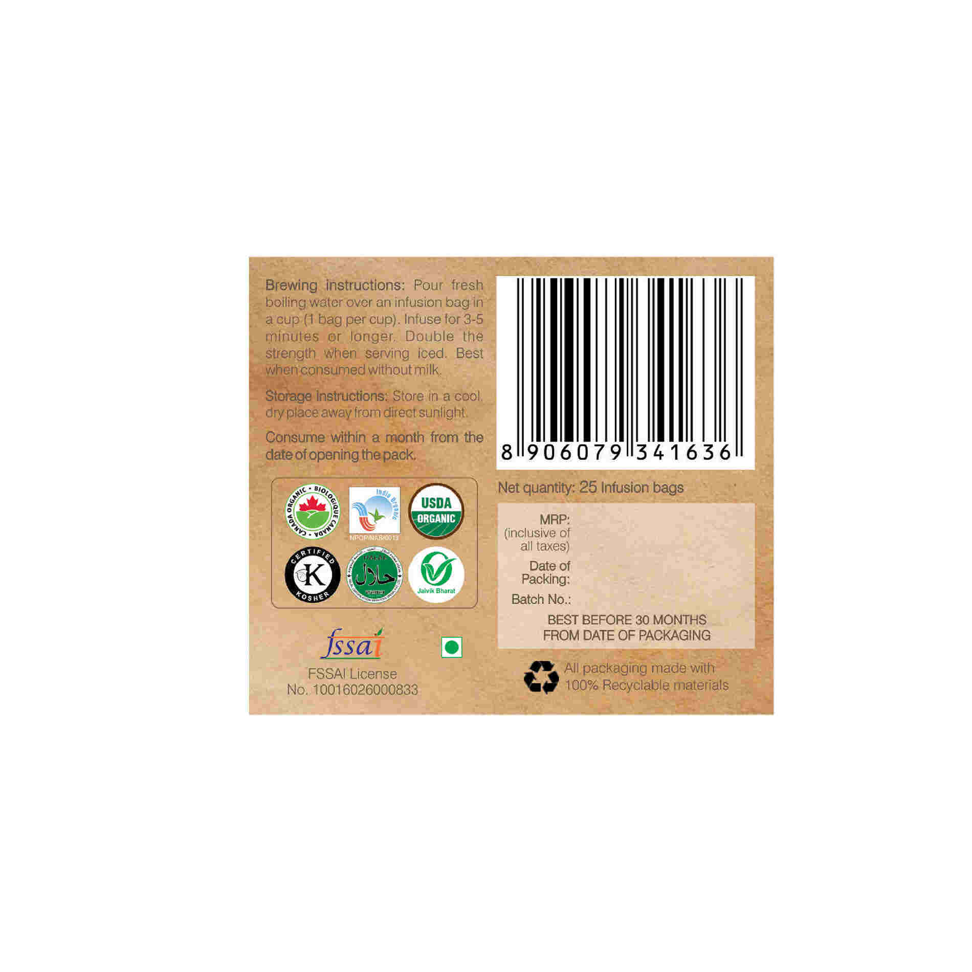Buy Organic Wellness Gurmaar Gymnema Sylvestre Teabags from DrMediCart, Ship from India to USA