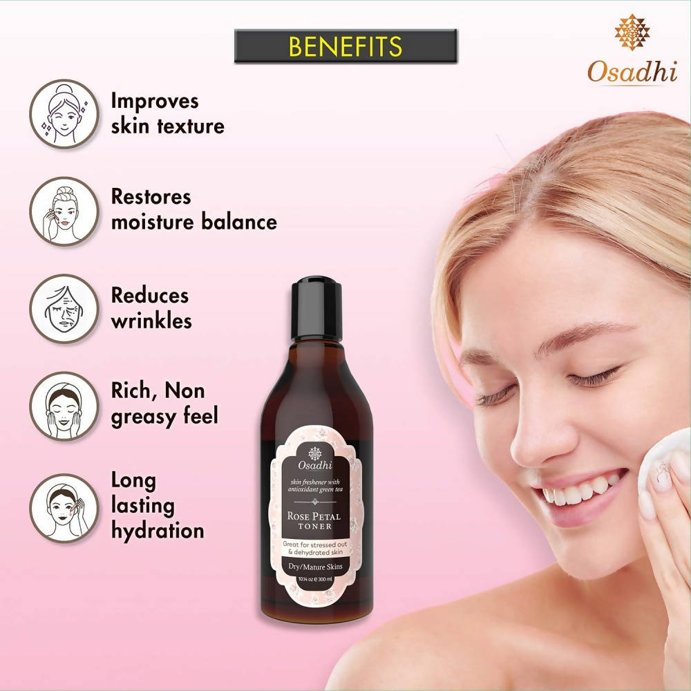 Osadhi Rose Petal Toner for Dry Skin