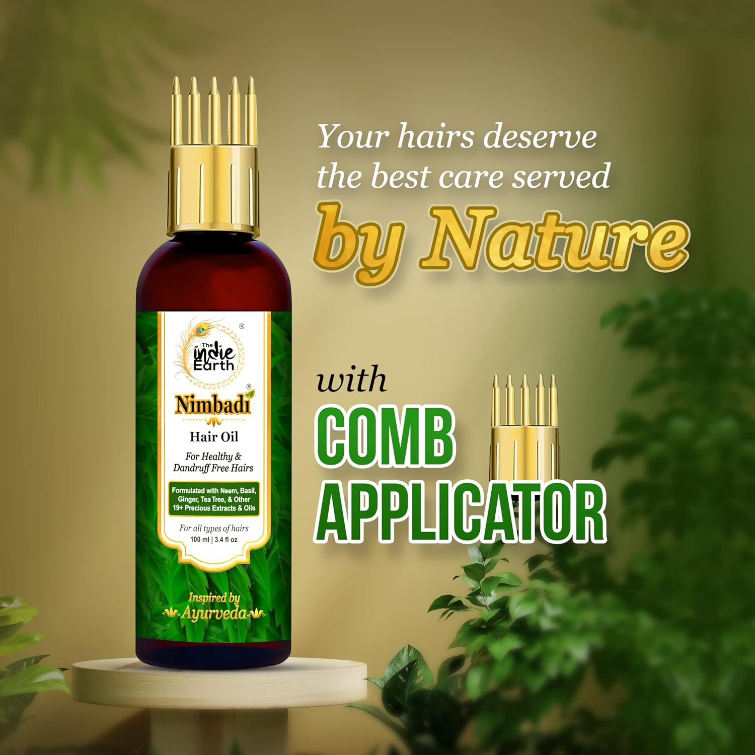 The Indie Earth Nimbadi Hair Oil For Healthy & Dandruff Free Hairs - DrMediCart