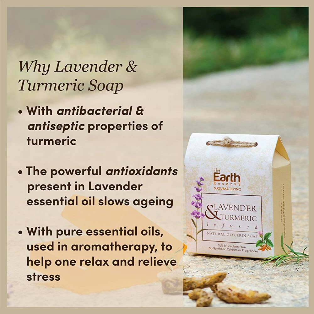 The Earth Reserve Lavender & Turmeric Infused Soap