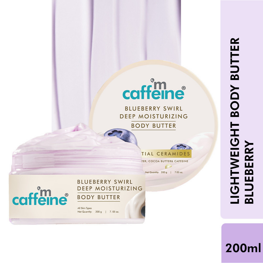 mCaffeine Blueberry Swirl Deep Moisturizing Body Butter
