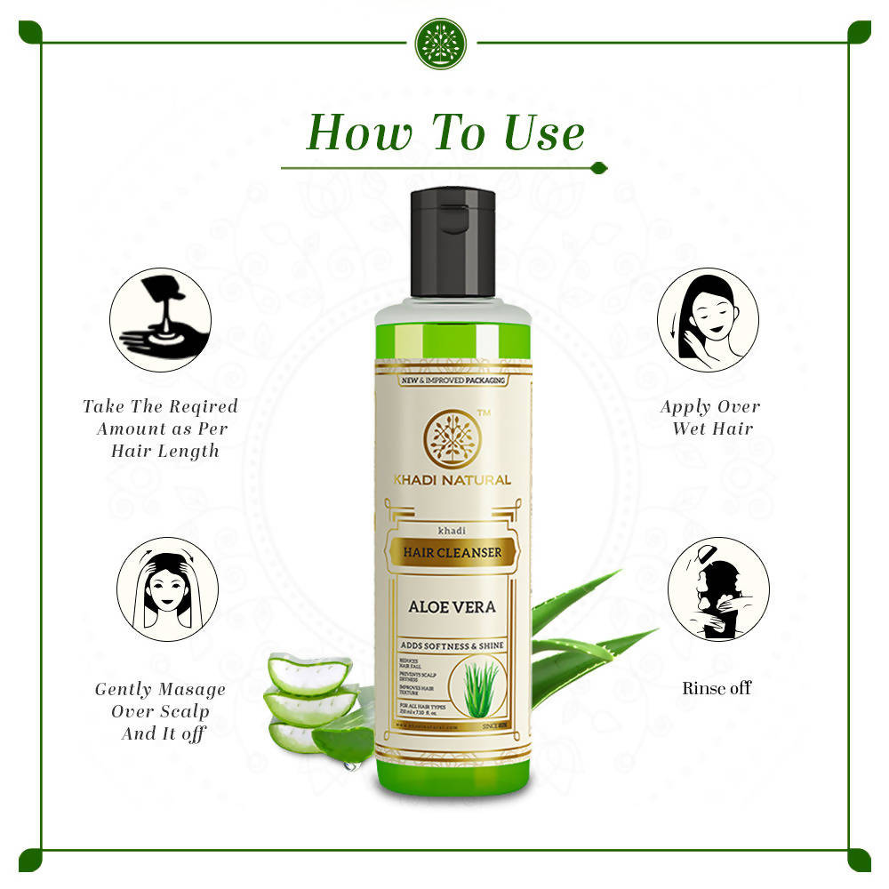Khadi Natural Aloe vera Hair Cleanser