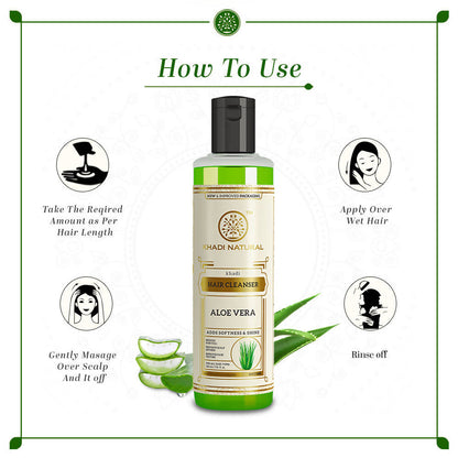 Khadi Natural Aloe vera Hair Cleanser