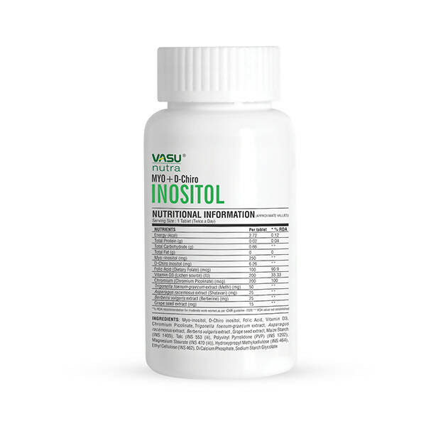 Vasu Healthcare Nutra PCOS Supplement Tablets - Drmedicart