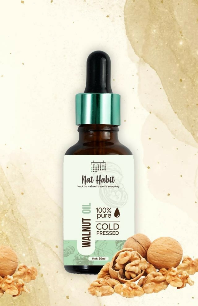 Nat Habit 100% Pure Cold Pressed Walnut (Akhrot) Oil