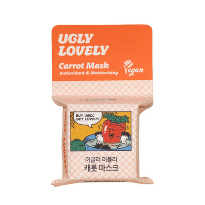 The Face Shop Vegan Ugly Lovely Carrot Sleeping Mask - Korean Moisturizer with Panthenol & Vitamin E