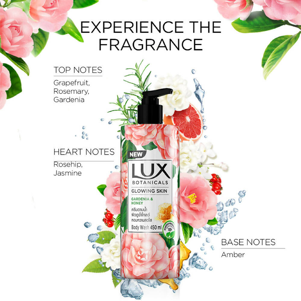 Lux Botanicals Glowing Skin Body Wash with Gardenia & Honey