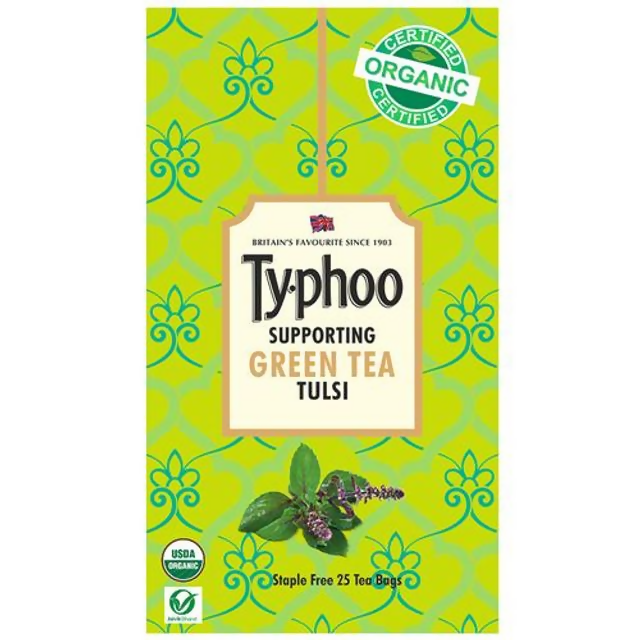 Buy Typhoo Supporting Tulsi Green Tea Bags from DrMediCart