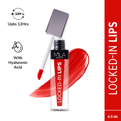 Mila Beaute 12 Hr Non-Transfer Locked-In Liquid Lipstick - Flaming Chips
