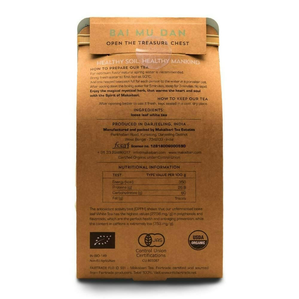 Makaibari Treasures Bai Mu Dan Darjeeling Peony White Tea