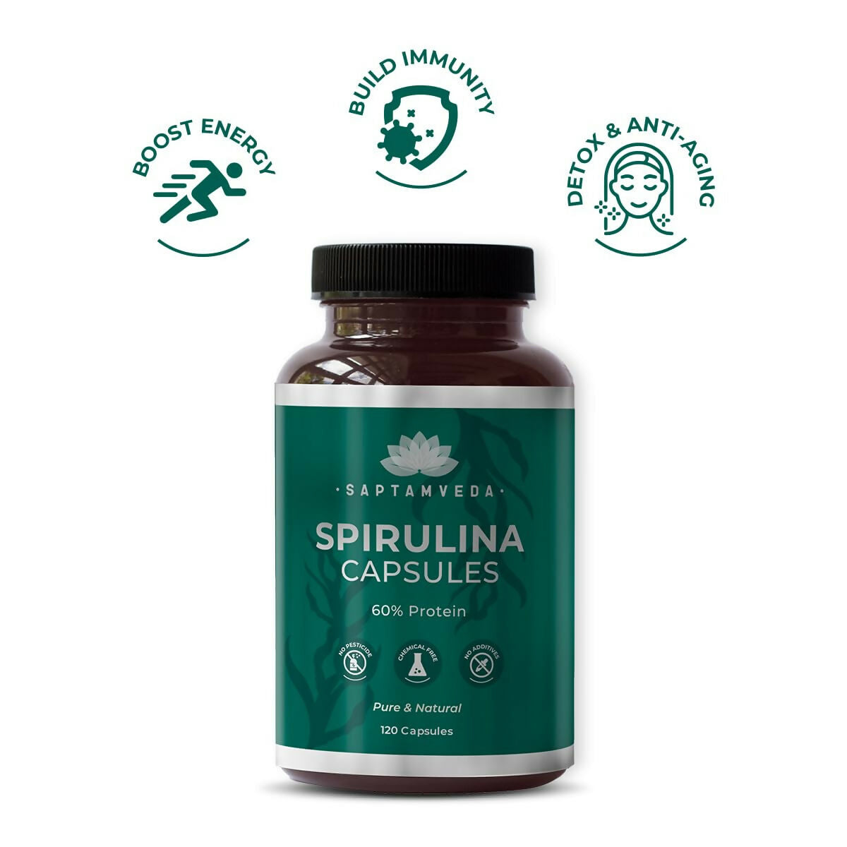 Saptamveda Spirulina Capsules