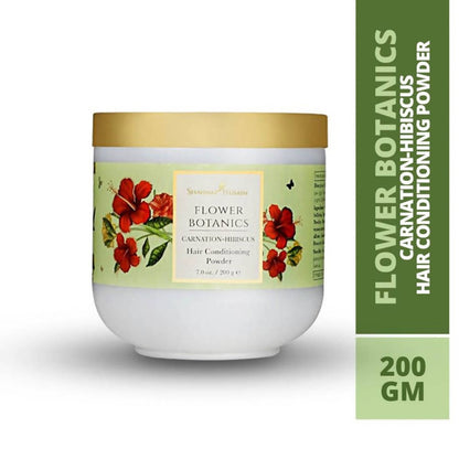 Shahnaz Husain Flower Botanics Carnation-Hibiscus Hair Conditioning Powder 200 gm