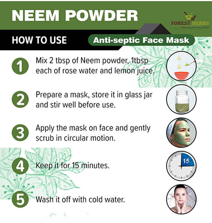 Forest Herbs Neem Hair & Face Care Powder