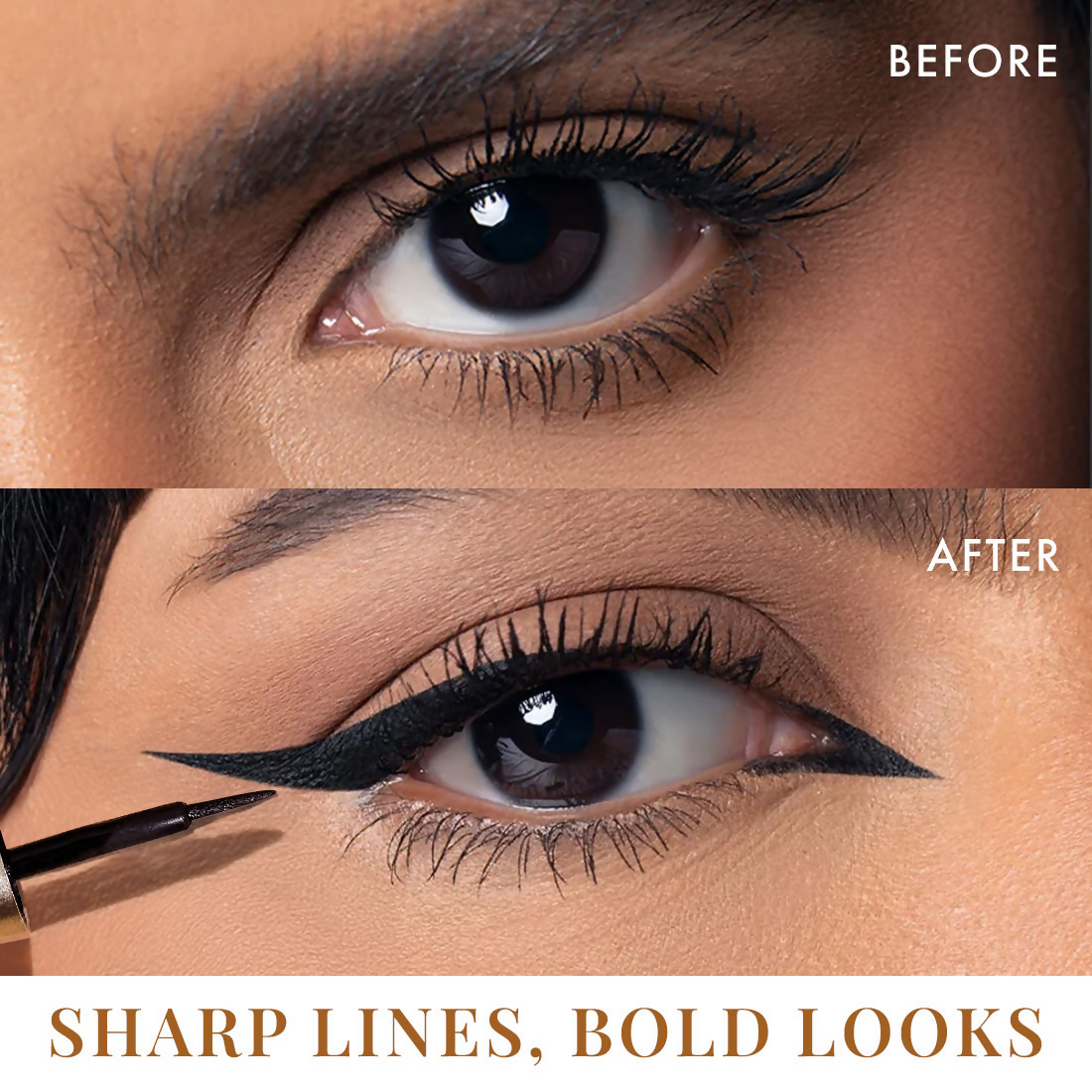 mCaffeine Shades Intense Ink Waterproof Eyeliner - Black