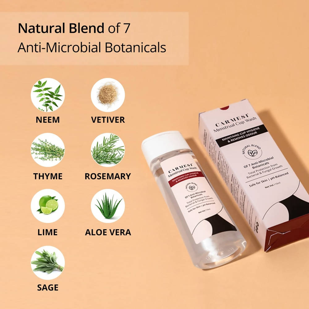 Carmesi Menstrual Cup (L) & Wash Combo