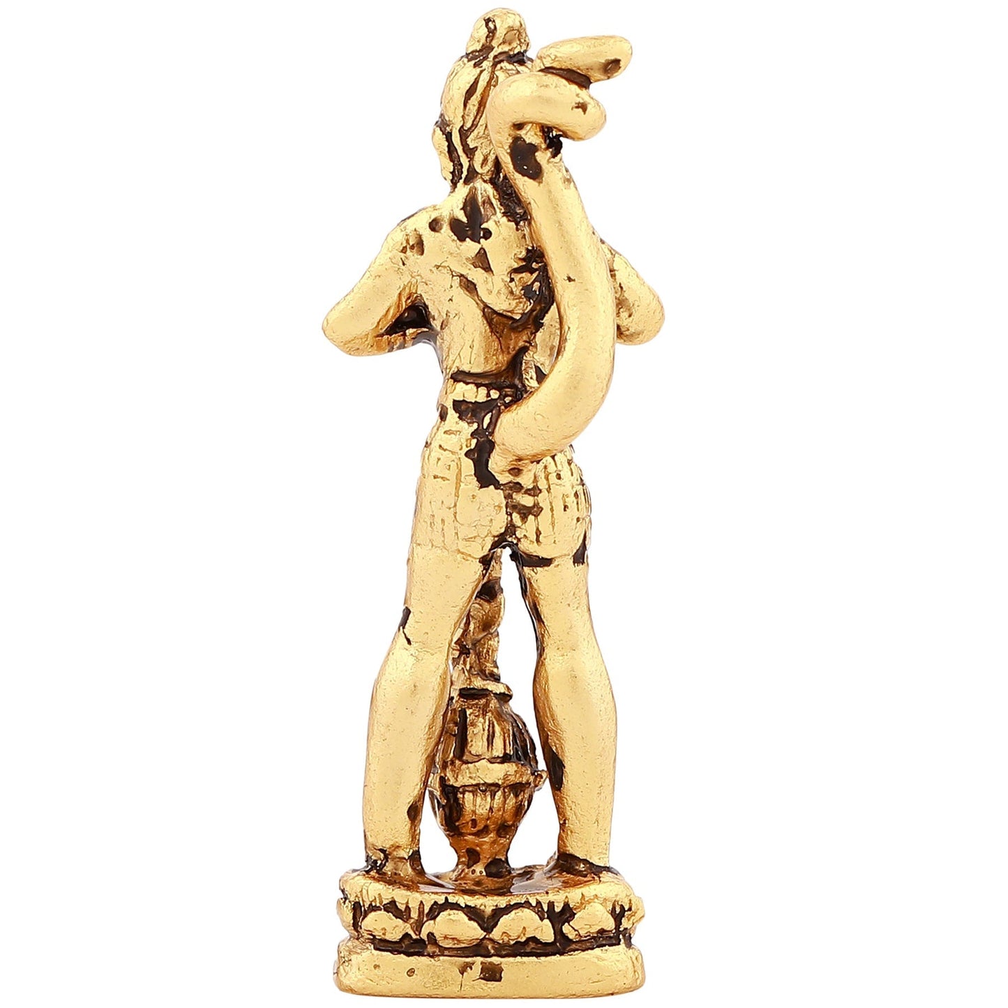 Estele Gold-Polished Hanumanji's showing Lord Rama in his Heart in standing position Idol for Home/Car DÃƒ-©cor