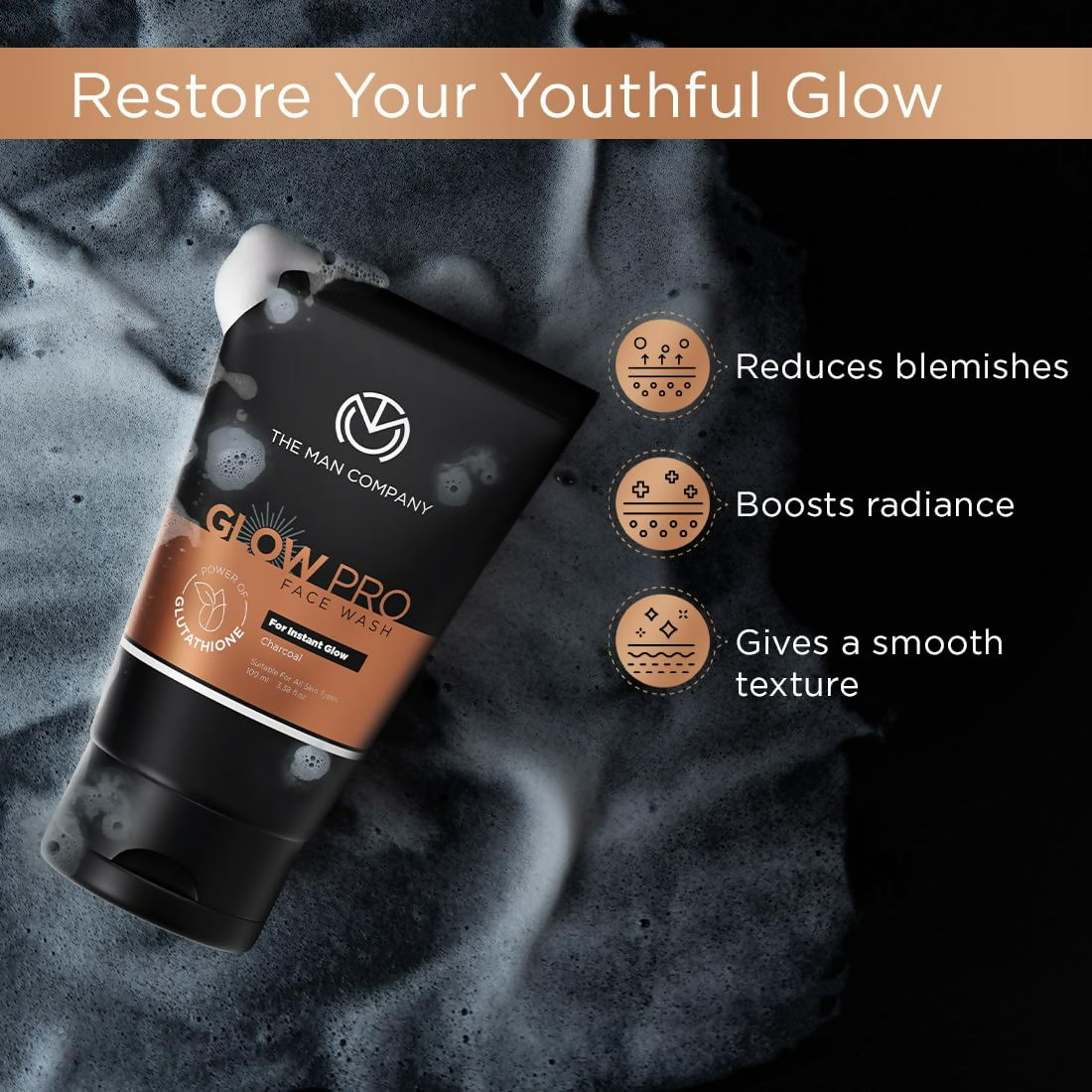 The Man Company Glow Pro Face Wash For Men
