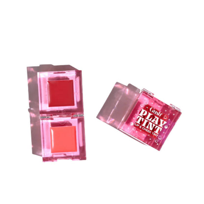 Gush Beauty Play Tint & Lip Stains - 2 in 1 Lip and Cheek Tint - Rose Pink & Brown Sugar